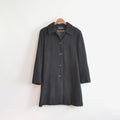 fully lined mid length vintage jones new york black wool overcoat