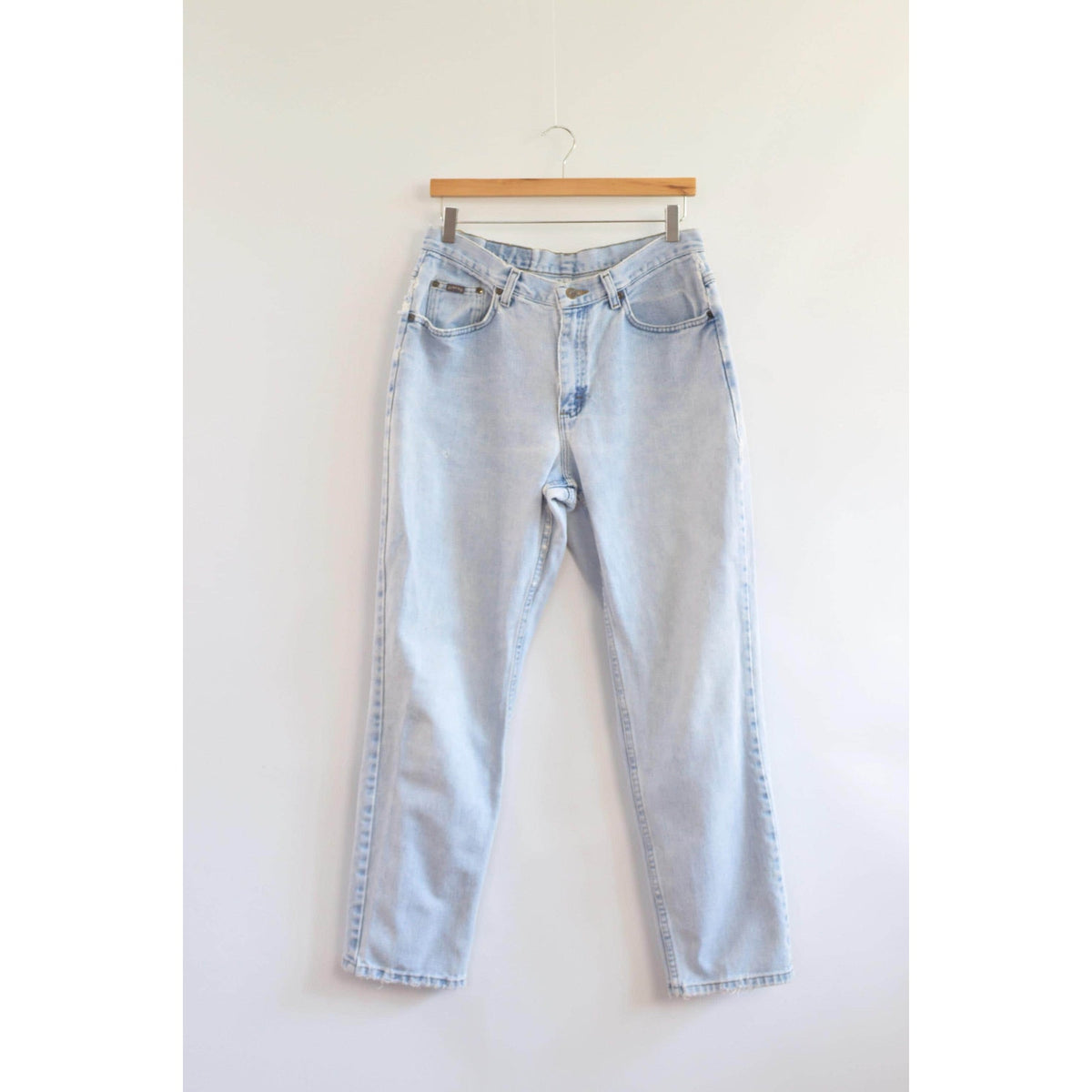 32 x 30 perfect high waist light wash broken in vintage riders