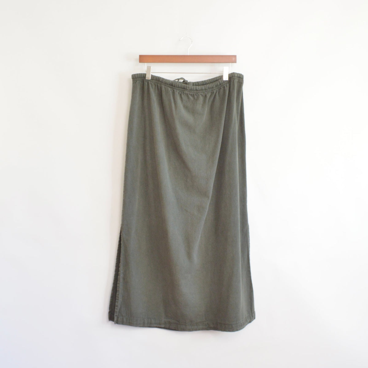 dark green drawstring alabama cotton co skirt
