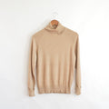 dark tan winter silk thin silk and cashmere turtleneck