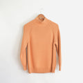 thick cotton peachy vintage orvis turtleneck sweater