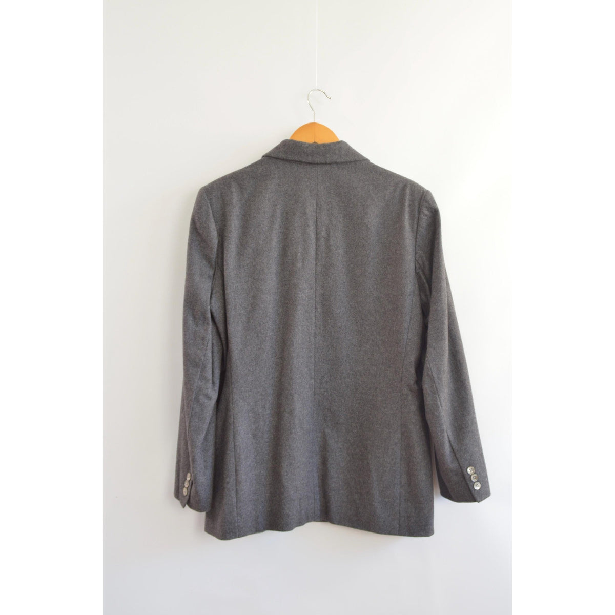 oversized wool blend vintage charcoal gray gap blazer