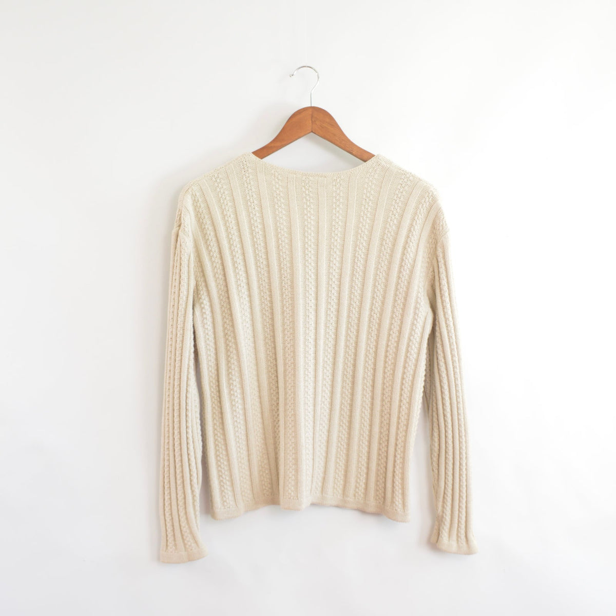 beige/gray liz sport cotton ribbed cardigan