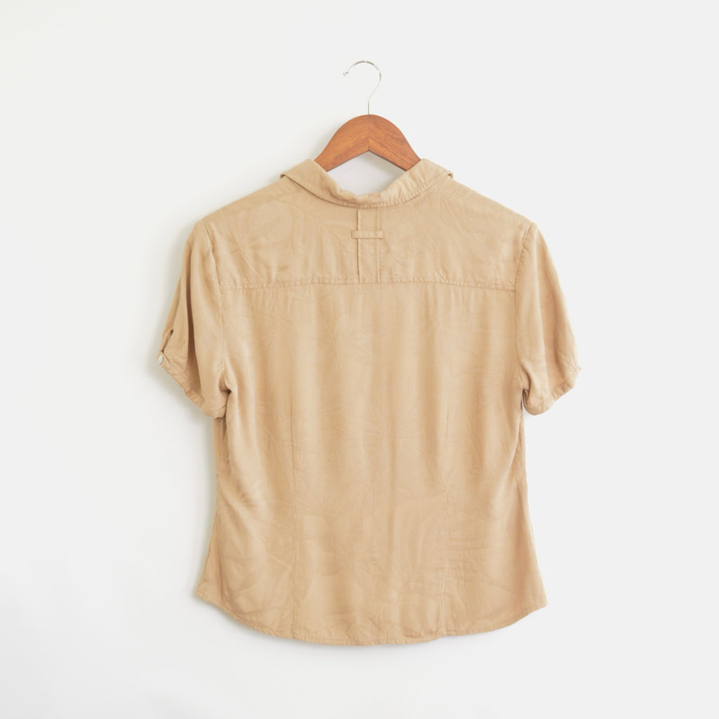 silk tan caribbean joe petite button down