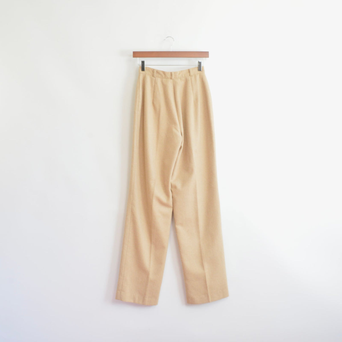 25 x 32 extra long fully lined khaki beige wool blend straight leg pants