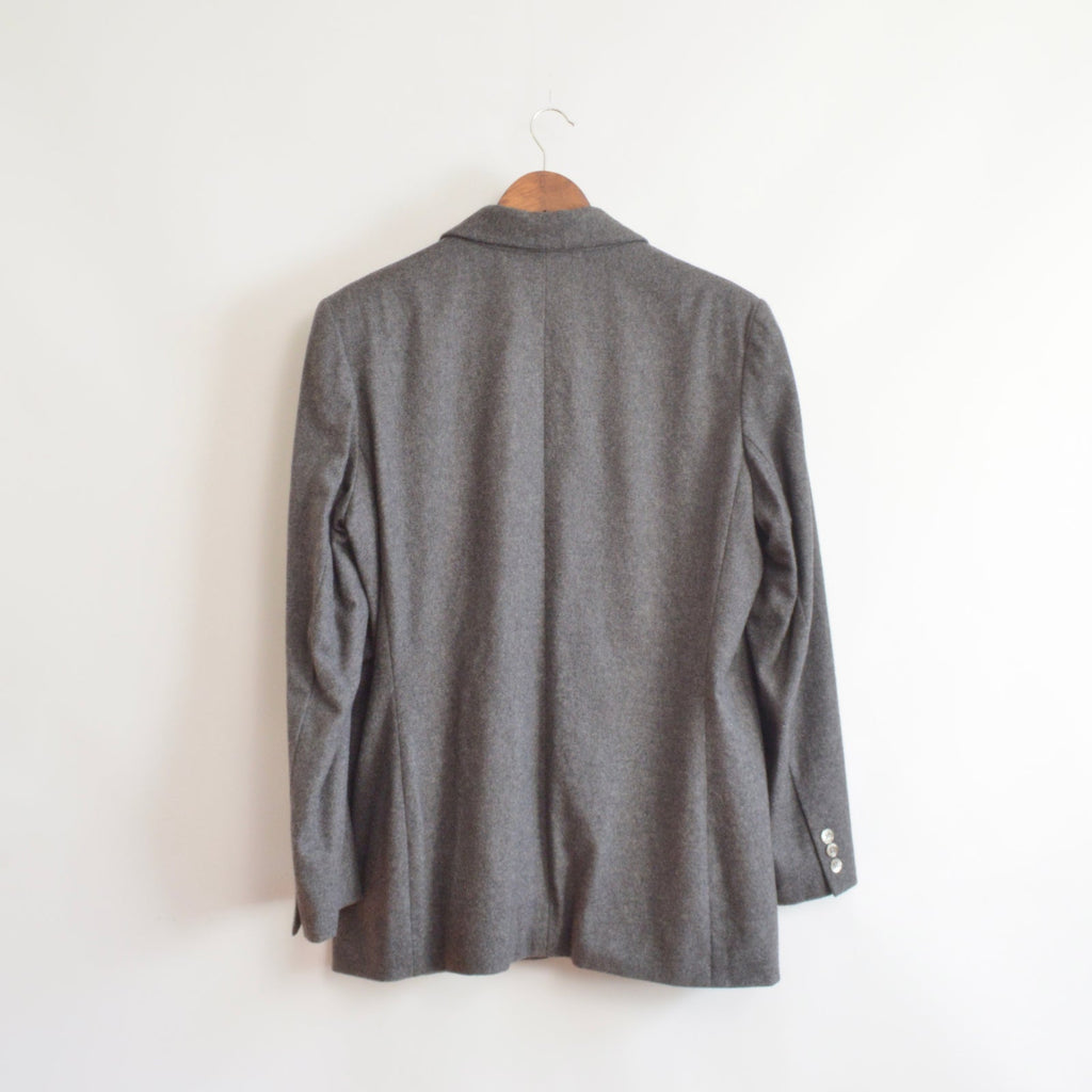 oversized wool blend vintage charcoal gray gap blazer