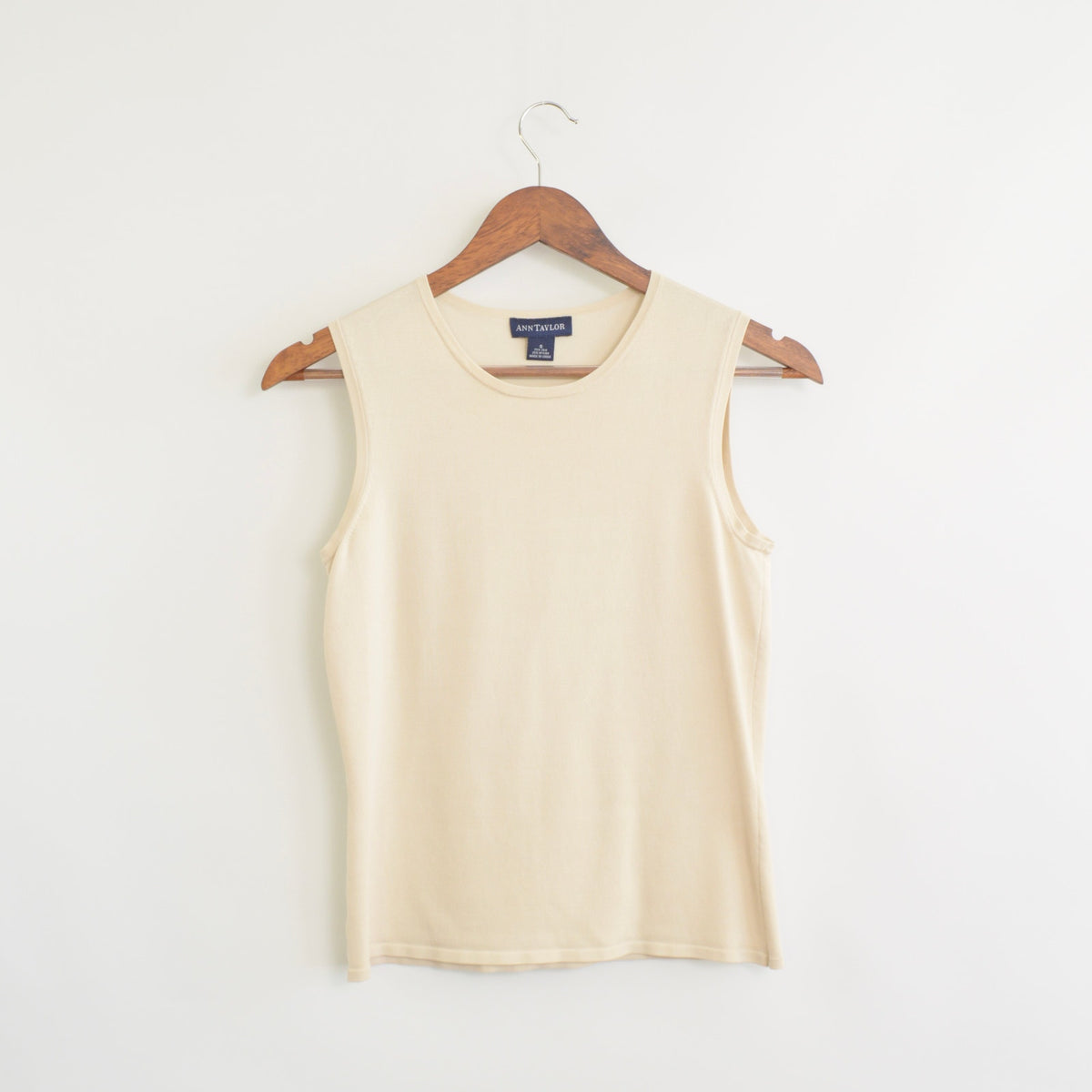 creamy silk blend sweater knit ann taylor tank