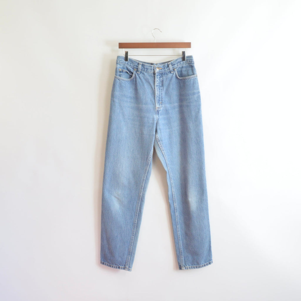 31 x 30 high rise mid wash land’s end 90s fit denim
