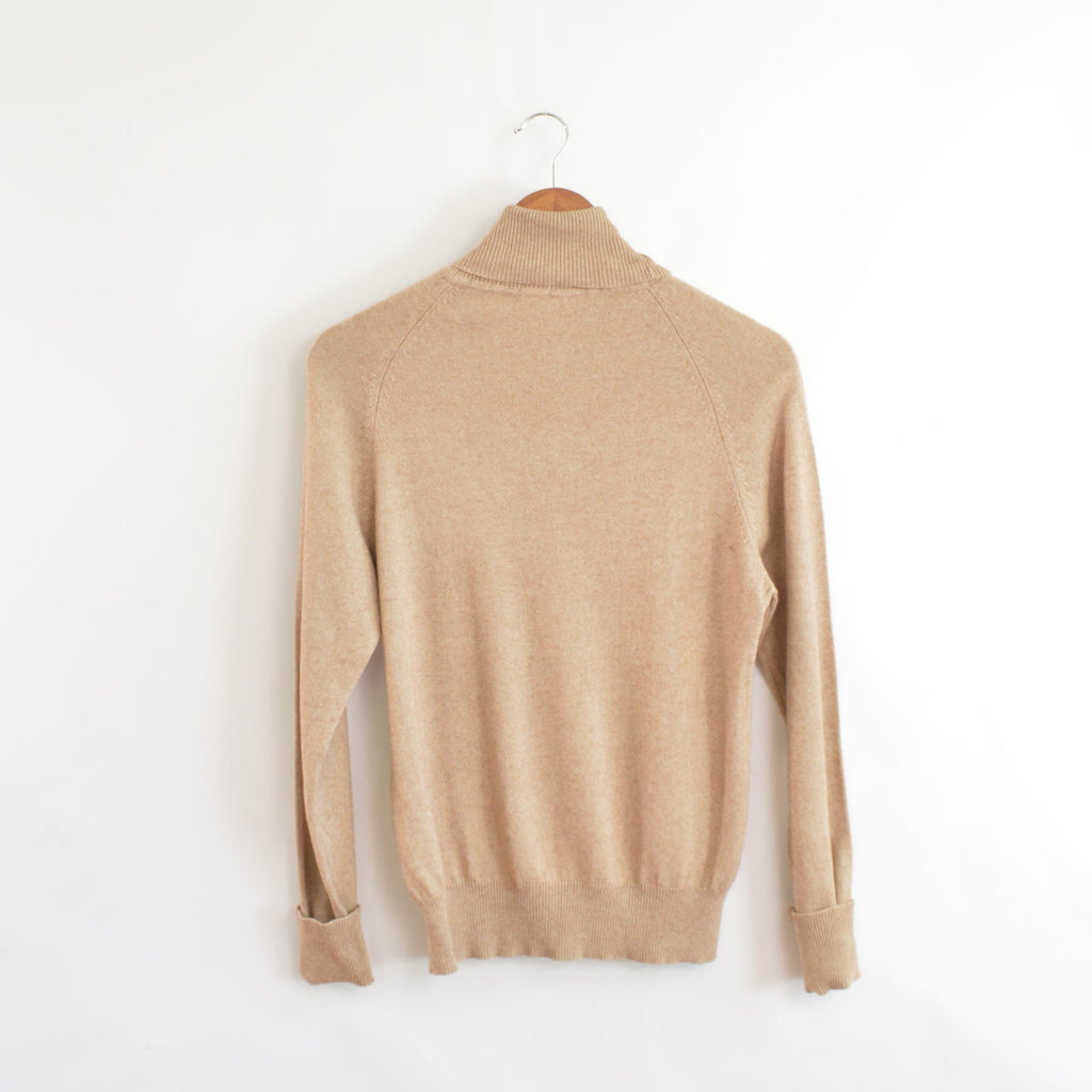 dark tan winter silk thin silk and cashmere turtleneck