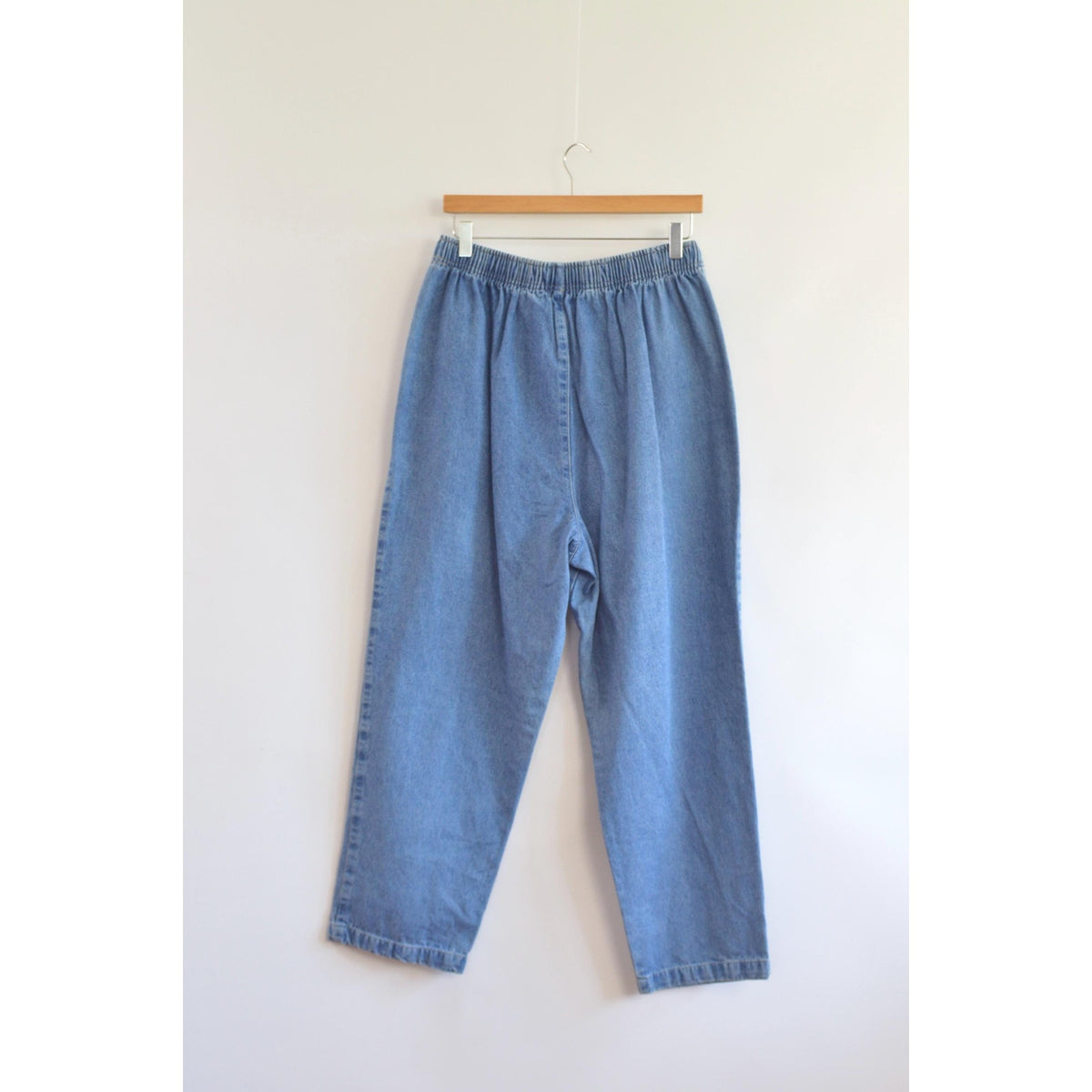 31 x 26 medium to light wash straight leg drawstring vintage cabin creek easy jeans