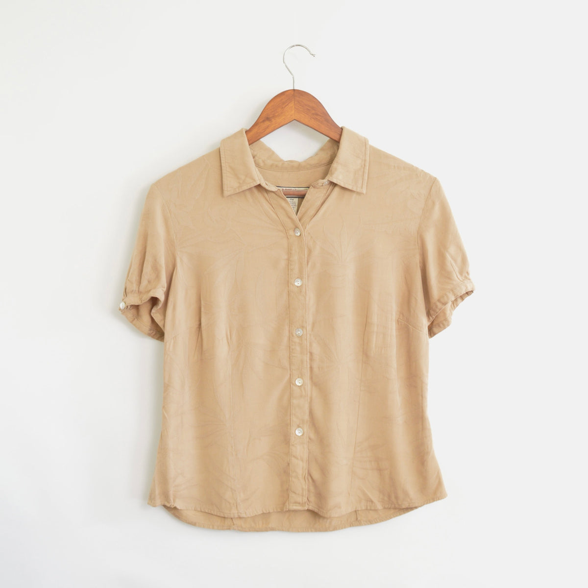 silk tan caribbean joe petite button down